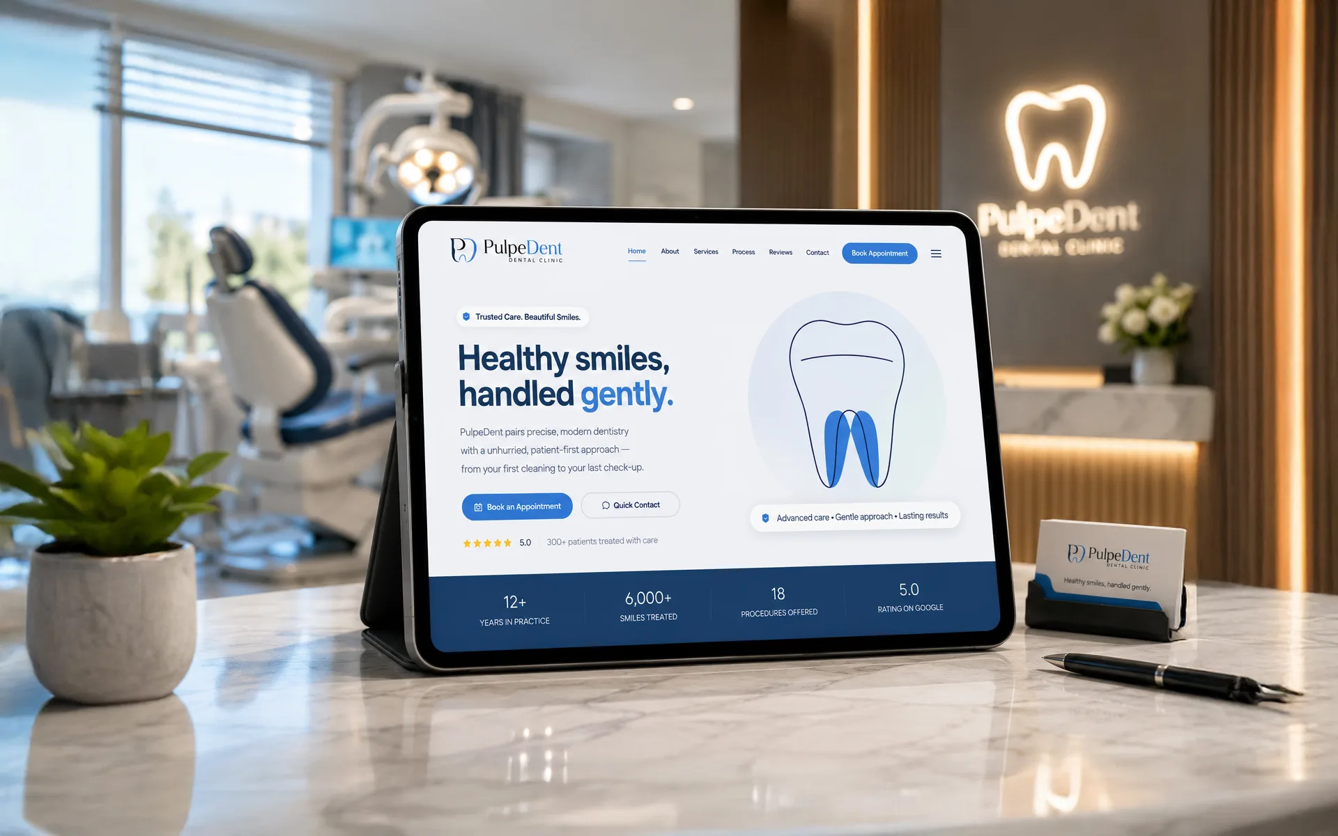 Modern Dental Studio Website